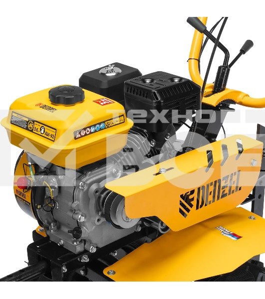 Мотоблок Denzel DPT-370S, 7 л.с., ремен.сцеп, фрез 3х4, ШОМ, передачи 3В/1Н
