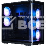 Компьютерный корпус ZALMAN MidTower P60 black (ATX, без БП, 2xUSB 3.0+USB Type C, 5x120мм ARGb) (Zalman P60 Black), фото 1