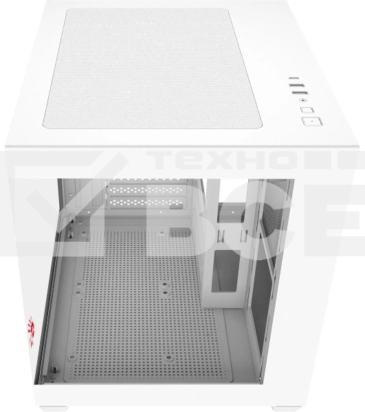 Компьютерный корпус Bloody CC-121 белый без БП mATX 7x120мм 1xUSB2.0 1xUSB3.0 audio