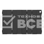 Радиатор биметаллический Royal Thermo PianoForte 300 черный - 8 секц., фото2
