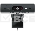 Веб-камера Logitech HD Webcam Brio 500 черный 4Mpix (1920x1080) USB Type-C с микрофоном (960-001424), фото 1