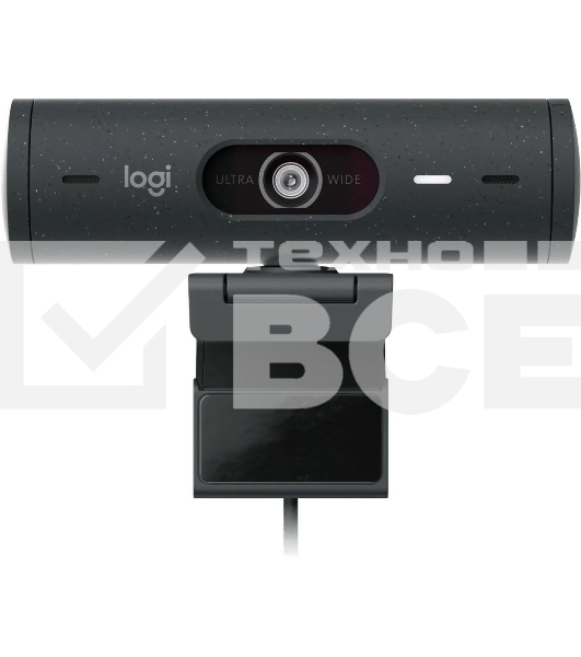 Веб-камера Logitech HD Webcam Brio 500 черный 4Mpix (1920x1080) USB Type-C с микрофоном (960-001424)