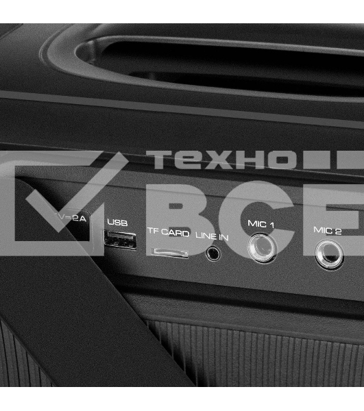 Портативная колонка Sven PS-860 черный 100W 1.0 BT/3.5Jack 5400mAh (SV-022518)