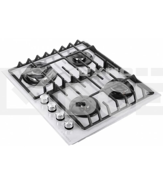 Газовая варочная панель Maunfeld EGHG.64.63CW/G, 4 конфорки, закаленное стекло, белый