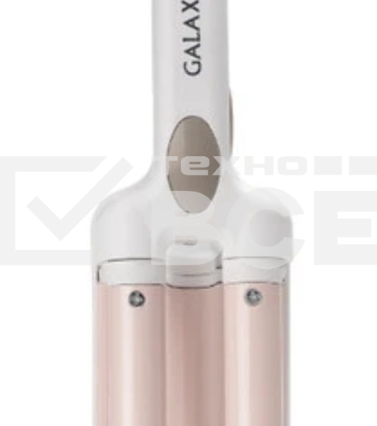 Щипцы для завивки волос Galaxy Line GL4667 белый/бежевый, 10 мм, 180 °C, 1 режим