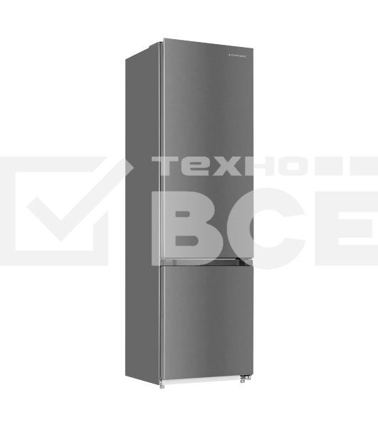 Холодильник Kuppersberg RFCN 2016 X нержавеющая сталь двухкамерный 274/105л морозилка снизу, No Frost