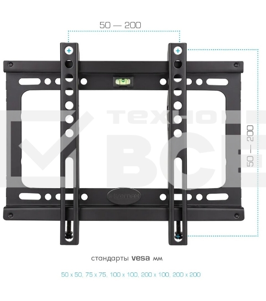 Кронштейн для телевизора Kromax IDEAL-5 черный 15