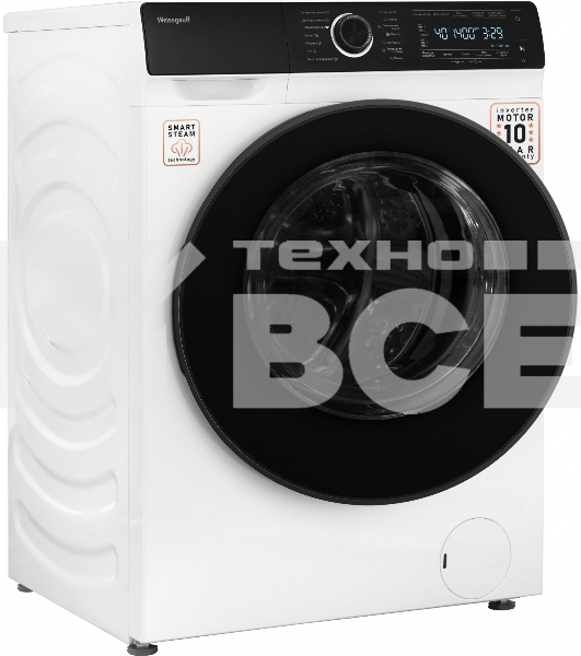 Стиральная машина Weissgauff WM 61410 Autodose Inverter Steam белый, загрузка фронтальная 12 кг, 1400 об/мин, класс А+++