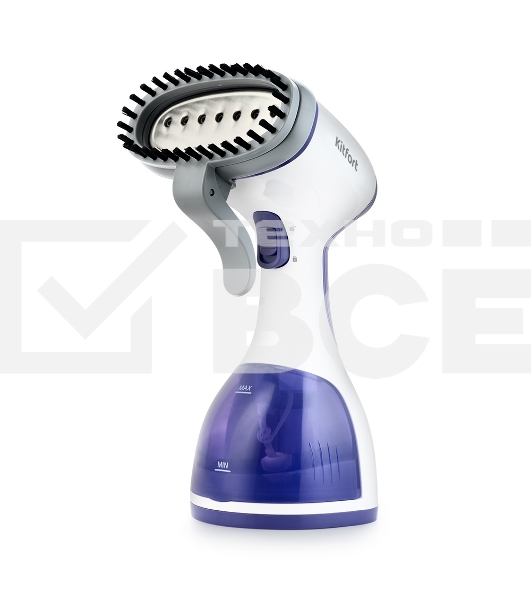Отпариватель Kitfort KT-916-2 фиолетовый/белый, 1000 Вт, 15 г/мин, 260 мл