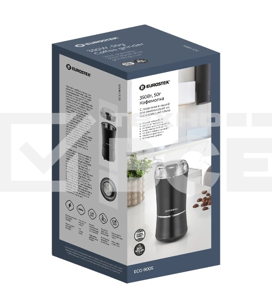 Кофемолка Eurostek ECG-9005 350 Вт, 50 гр, чёрный