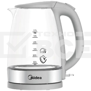 Чайник электрический Midea MK-8017 2200 Вт, 1.5 л, белый