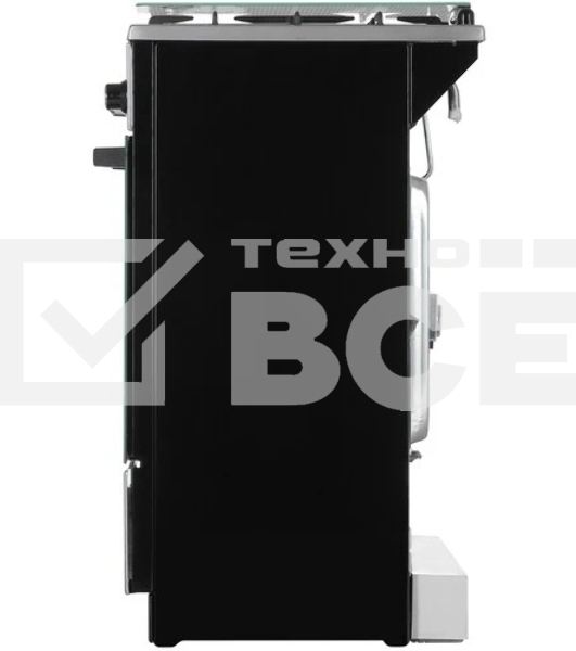 Плита газовая De Luxe 5040.40Г (кр) ЧР-010 серебристый, конфорок 4 шт, духовка 46 л, 50 см x 85 см x 50 см