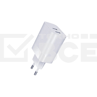 СЗУ Qumo Energy  PD 35W (Charger 0074), два порта: Type-C PD + Type-C PD,  белый