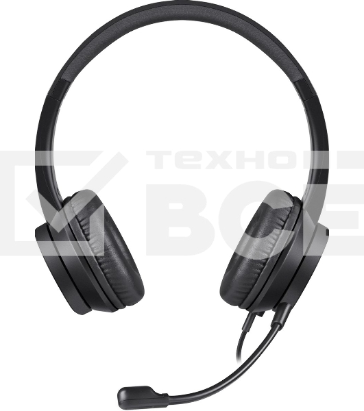 Гарнитура проводная Defender Tune 150 (черная, провод 1.8 м) (63151)