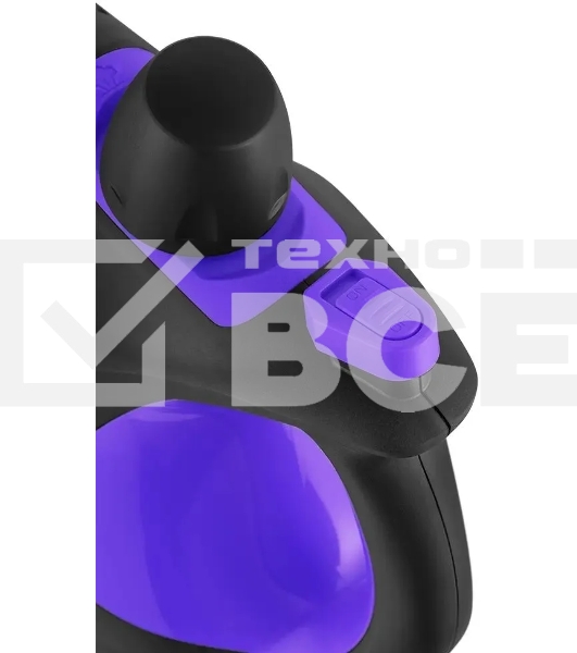 Пароочиститель ручной Kitfort КТ-9195 1050Вт черный/фиолетовый