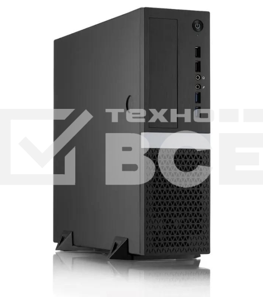 Компьютерный корпус Foxline FL-211-TFX300S с блоком питания 300Вт, mATX case, black, w/PSU TFX 300W, w/2xUSB2.0+2xUSB3.0, w/pwr cord, w/8cm FAN