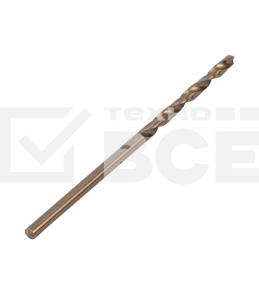 Сверло по металлу Denzel 2 мм, HSS Co-8%, 2 шт.