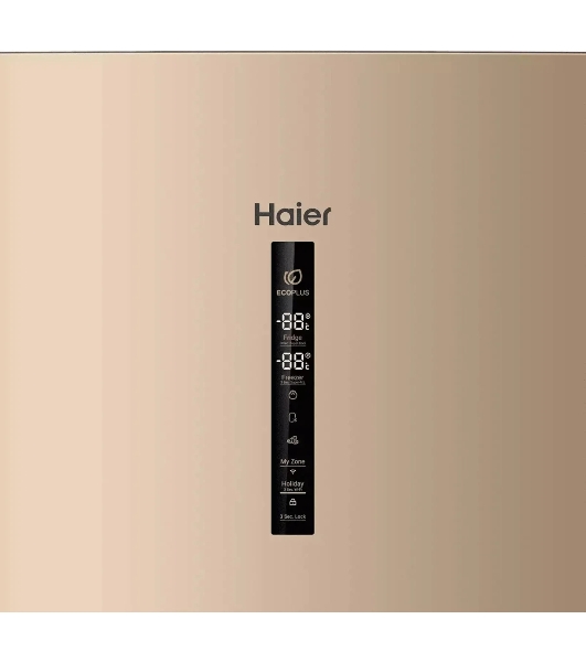 Холодильник Haier A4F742CGGU1 золотистый трехкамерный 277/129л морозилка снизу, No Frost