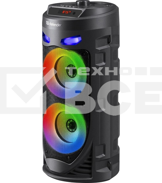 Портативная колонка Defender 16W черный CRASHBOOM