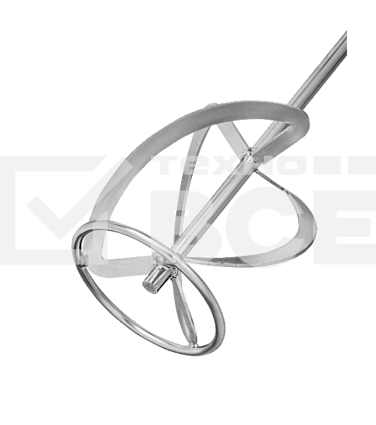 Насадка для миксера Сибртех, для тяжелых растворов,140 х 590 мм, оцинкованная,хвостовик резьба М14