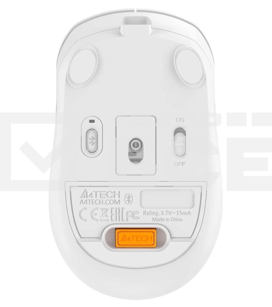 Мышь беспроводная A4Tech Fstyler FB10C белый/серый, 2000 dpi, радиоканал, Bluetooth, USB, кнопки - 4