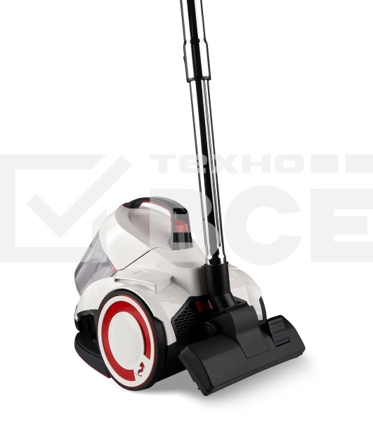 Пылесос Domfy DSC-VC505 белый/красный, 350/2000 Вт, уборка сухая, пылесборник контейнер 2.5 л