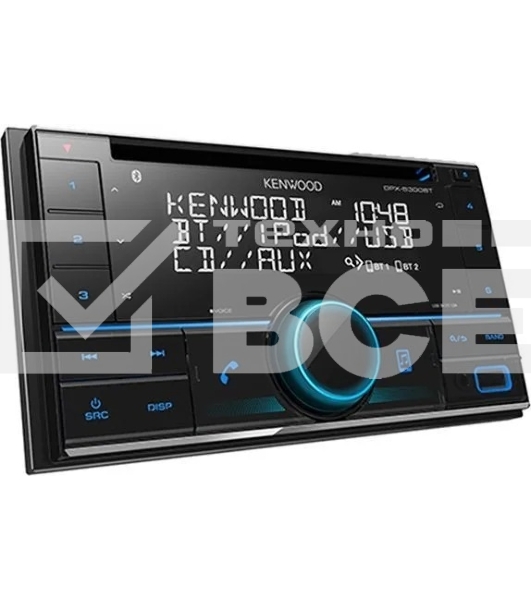 Автомагнитола Kenwood DPX-5300BT, 2 DIN, CD, Bluetooth, USB Type-A, AUX