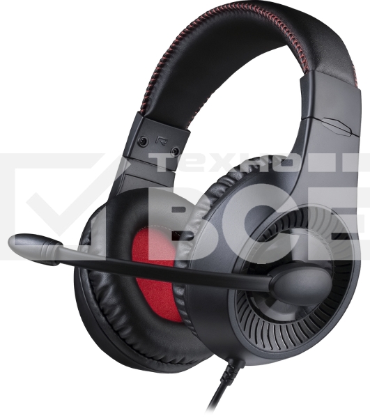 Гарнитура Redragon Pelias чёрный, проводная, 2 x mini jack 3.5 мм, подсветка