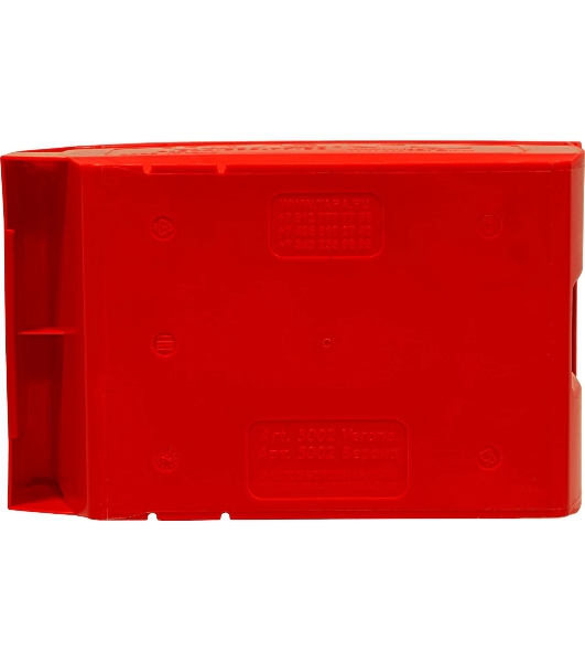 Ящик сплошной ТАРА.РУ Verona 5002 красный 250х150х130мм PP 10036