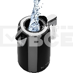 Чайник электрический Polaris PWK 1746CA Water Way Pro 1.7л. 2200Вт черный (корпус: нержавеющая сталь), фото7