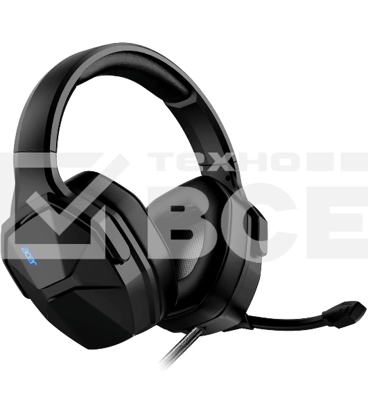 Наушники с микрофоном Acer OHW312 черный 2м мониторные USB оголовье (ZL.HDSEE.007)