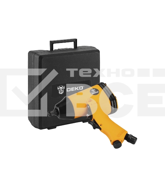 Гайковерт Deko DKPT01 SET 3 142л/мин красный/черный