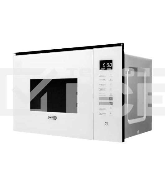 Микроволновая печь встраиваемая DeLonghi DMO 25BB ROMA белый, 25 л, 1450 Вт, переключатели - сенсор