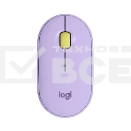 Мышь беспроводная Logitech Pebble M350 фиолетовый, 1000 dpi, радиоканал, Bluetooth, USB, кнопки - 3, фото 1