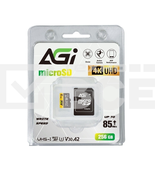 Карта памяти AGI AGI256GGSTF138, microSD, 256GB