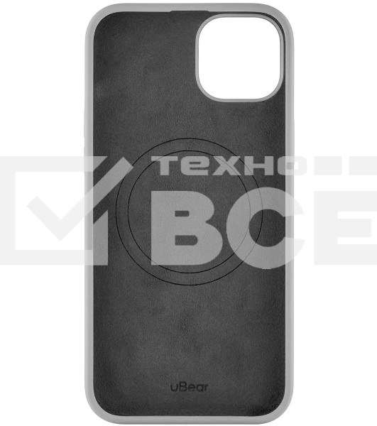 Чехол (клип-кейс) uBear для Apple iPhone 15 Plus Touch Mag Case with MagSafe серый (CS272MG67TH-I23M)