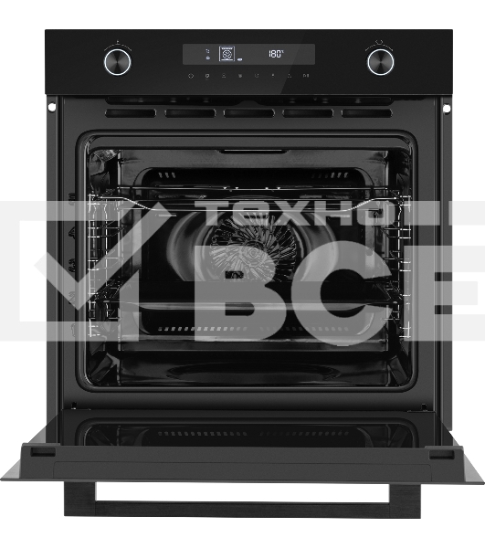 Духовой шкаф электрический Weissgauff EOM 741 PDB Black Edition черный