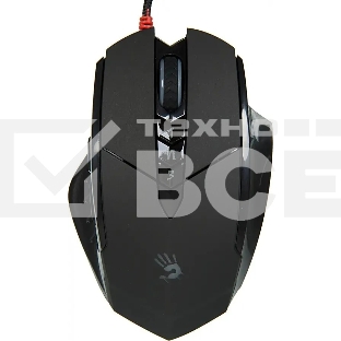 Мышь проводная A4Tech Bloody V7 черный, 3200 dpi, USB Type-A, кнопки - 8