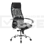 Кресло руководителя Бюрократ CH-609SL/BLACK TW-01 TW-11 черный, спинка сетка, искусст.кожа/ткань, крестовина хром, фото12