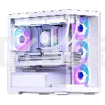 Корпус без блока питания JONSBO D300, Mini-Tower, TG, no fan, 2xUSB-A 3.2 + 1xUSB-C 3.2, mATX, mITX White, фото27