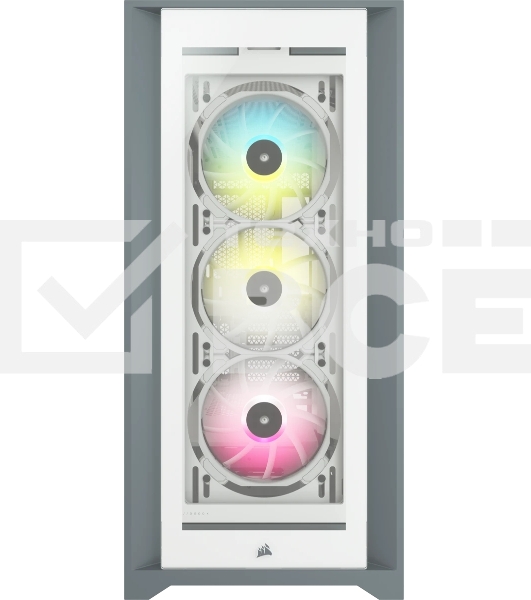 Компьютерный корпус Corsair iCUE 5000X RGb CC-9011213-WW Tempered Glass Mid-Tower Smart Case, White