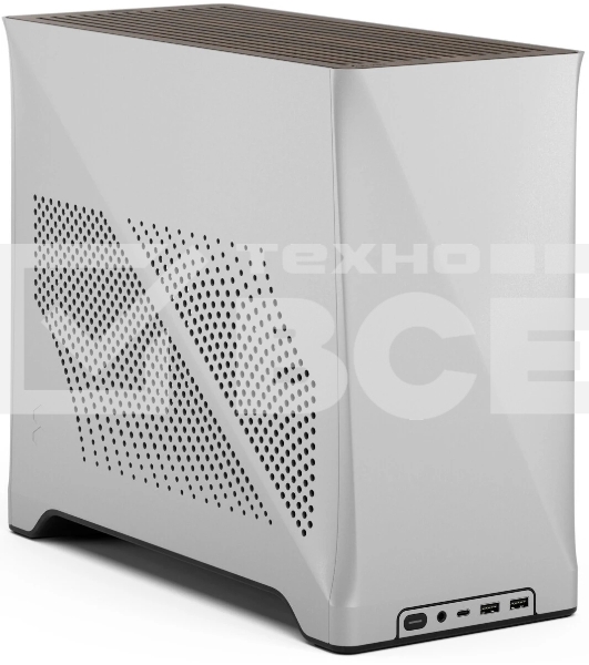 Компьютерный корпус без блока питания Fractal Design Era 2, SFF, 2x120мм, 2xUSB-A 3.0 + 1xUSB 3.2 Type-C, SFX PSU Support, mITX Silver