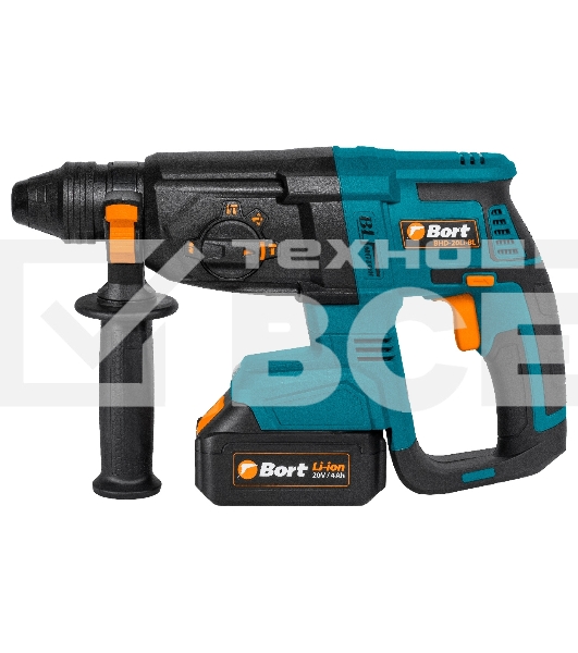 Перфоратор аккумуляторный Bort BHD-20Li-BL (2x4,0А.ч) (93412697) Напряжение аккумуляторной батареи 20 В; Двигатель Бесщеточный двигатель; Энергоемкость аккумуляторной батареи 4 А·ч; Тип аккумуляторной батареи Li-Ion; Скорость холостого хода ...1200 об/мин