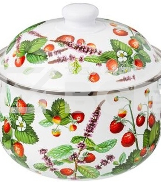 Кастрюля эмалированная AGNESS 934-562 Фруктовая корзина, 2.8 л