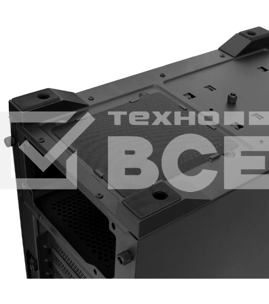 Компьютерный корпус без блока питания HSPD M320, Mesh Mini-tower, черный, slide TG, 0.45 SPCC, 2x140мм ARGb+1x120мм ARGb mATX, mITX 160/340/184мм 2x2.5