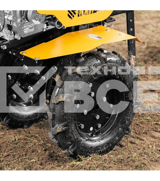 Мотоблок Denzel DPT-370S, 7 л.с., ремен.сцеп, фрез 3х4, ШОМ, передачи 3В/1Н