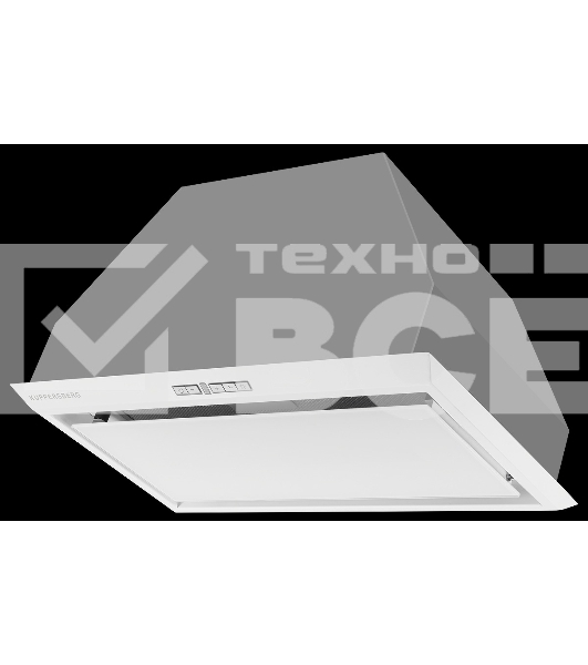 Вытяжка встраиваемая Kuppersberg Intro 60 White белый, 60 см, 1500 куб. м/ч, 43 дБ