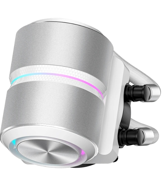 Система охлаждения Water Cooling System PCCooler DE360 Pro WH (300W, 360мм, White, ARGB Pump, Fans: 3x120мм, 86.73CFM, 32dBA, 2200RPM/Pump height 57мм, 28dBA, 3200RPM, Rad thickness 27мм/S: 1851, 1700, 1200, 115X, AM5, AM4, AM3)