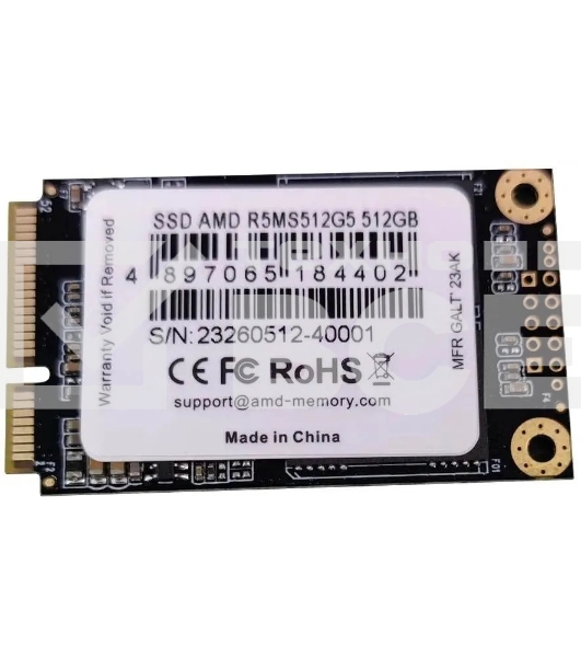 Накопитель SSD AMD Radeon R5 R5MS512G5, 512Gb, mSATA, SATA, R/W 553/480