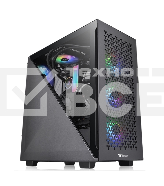 Компьютерный корпус Thermaltake Divider 300 TG Air CA-1S2-00M1WN-02 Black/Win/SPCC/Tempered Glass*1/Mesh Front Panel/120mm Standard Fan*2 (528603)
